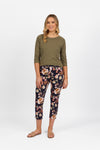 PRINTED SKINNY LEG 7/8 LIGHTWEIGHT PULL ON PANT