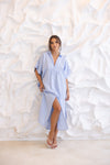 LINEN DRESS BLUE