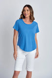 COTTON TEE BLUE