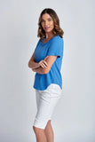 COTTON TEE BLUE