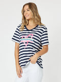 HEART STRIPE TEE