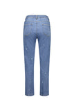 SLIM LEG ANKLE GRAZER JEAN WITH STARS