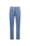 SLIM LEG ANKLE GRAZER JEAN WITH STARS