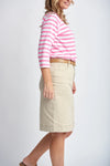 KNEE LENGTH COTTON SKIRT