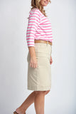 KNEE LENGTH COTTON SKIRT