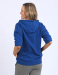 BEACH ZIP HOODY CHINA BLUE