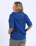 BEACH ZIP HOODY CHINA BLUE