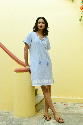 SYMI DRESS BLUE