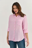 LINEN BOYFRIEND SHIRT PINK