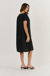 NINA LINEN DRESS BLACK