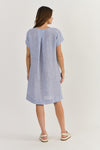 NADIA LINEN DRESS DELTA GAUZE