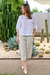 MERRY LINEN PANT NOUGAT