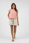 RAMONA LINEN SHORTS NATURAL