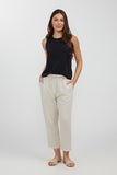 LIDO 3/4 LINEN PANT NATURAL