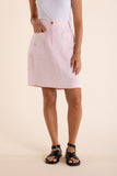 LINEN SKIRT PINK