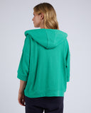 BEACH ZIP HOODIE GREEN