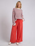 CALLIE WIDE LEG PANT TANGELLO