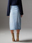 FLIGHT DENIM WRAP SKIRT