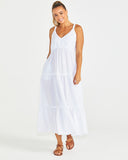 PHILLIPA TIERED MAXI WHITE