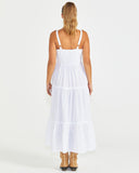 PHILLIPA TIERED MAXI WHITE