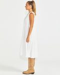 SEVILLE TIERED DRESS WHITE