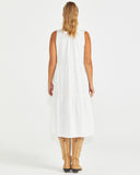 SEVILLE TIERED DRESS WHITE